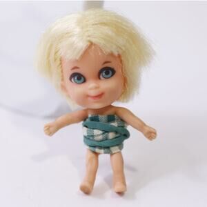 1960s, Liddle Kiddles, Mini Doll, Blonde Hair, Blue Eyes, Mattel ~ 250929-WH 763